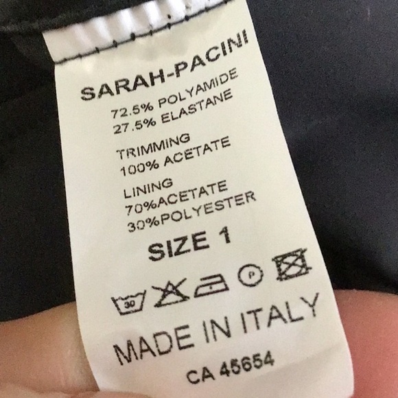 sarah Pacini grey asymmetrical jacket size 1 - Picture 7 of 9
